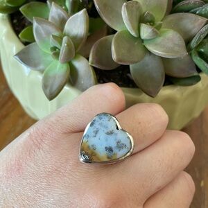 Indonesian Red Marcasite Sterling Silver Ring S925 - Size 9